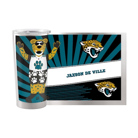 Logo Brands Jacksonville Jaguars 20oz Mascot Stainless Steel Tumbler 615-S20T-14